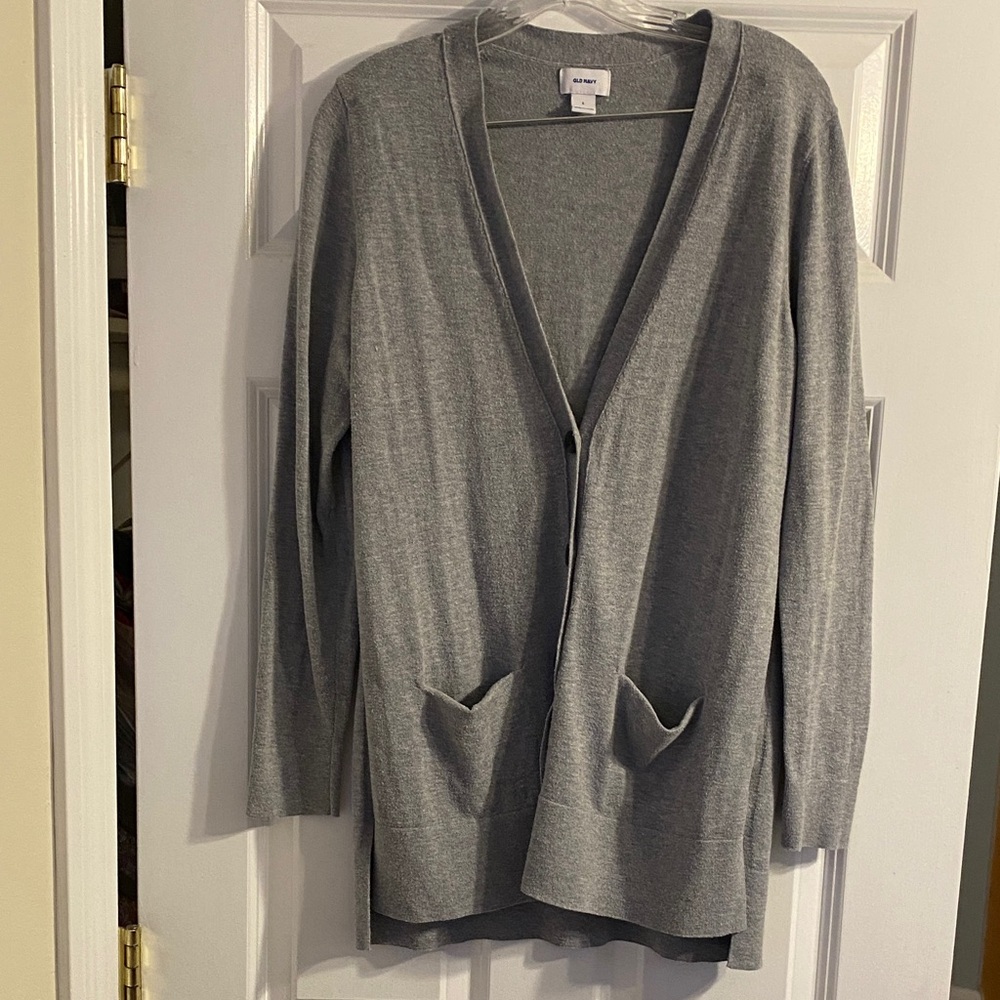 Old Navy Heather Gray Knit Sweater